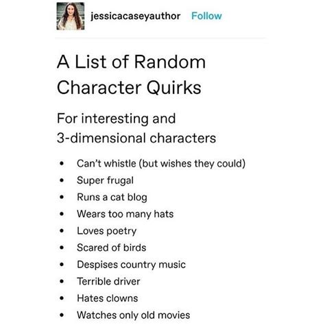 weird quirks examples.